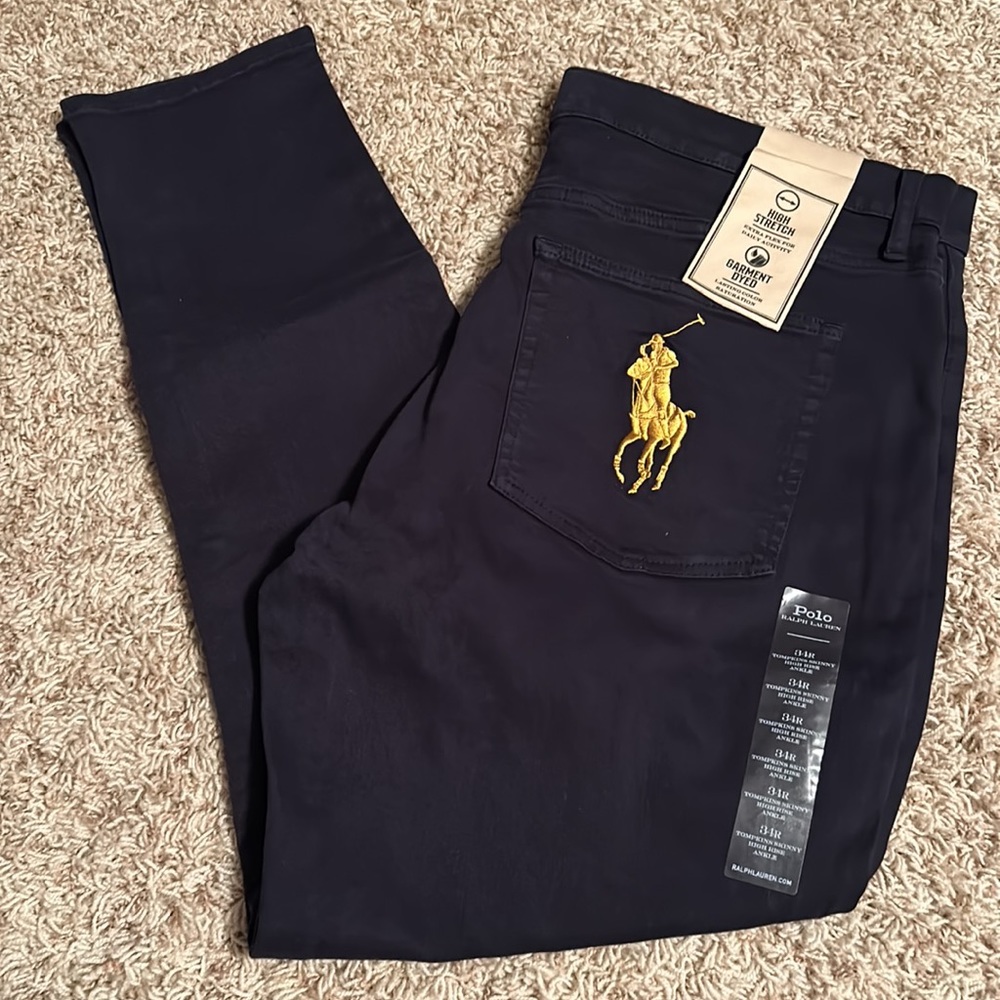 Polo Ralph Lauren-The Tompkins Skinny High Rise Ankle -Size 34R